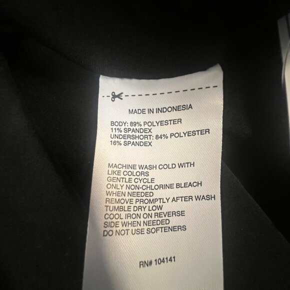 DSG Performance Mid-Rise Pleated Skort Built-In Shorts‎ Black XL - Picture 7 of 9